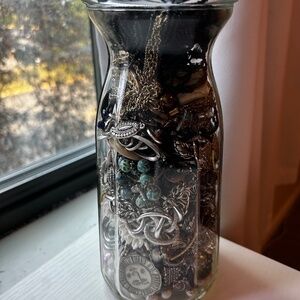 Antique Mystery Jewelry Jar